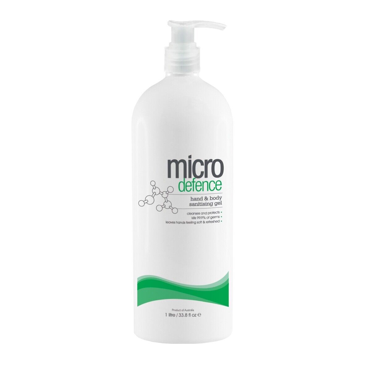 Micro Defence Hand and Body Sanitising Gel 1ltr