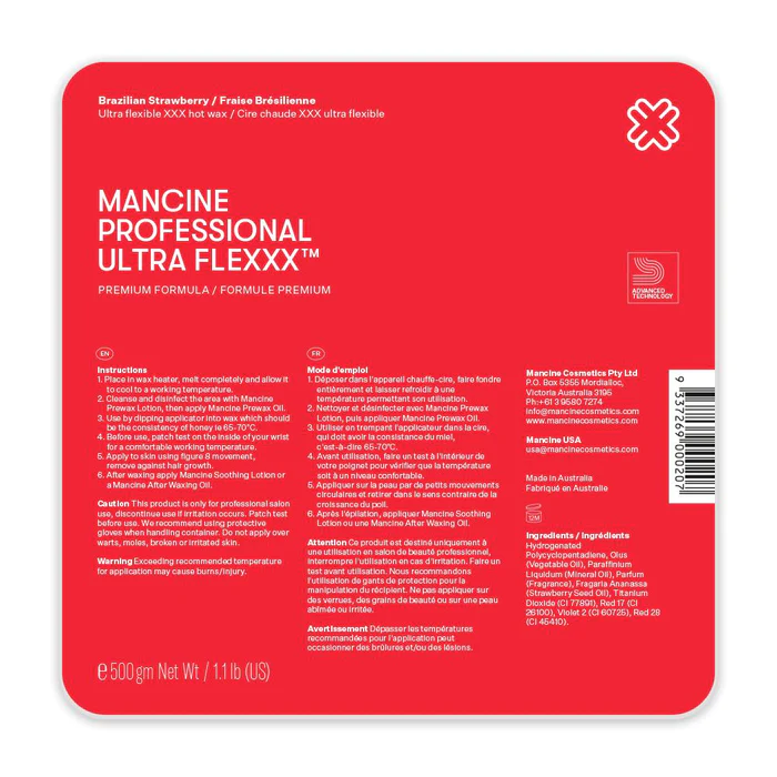 Mancine Strawberry Ultraflexxx Hot wax 500g