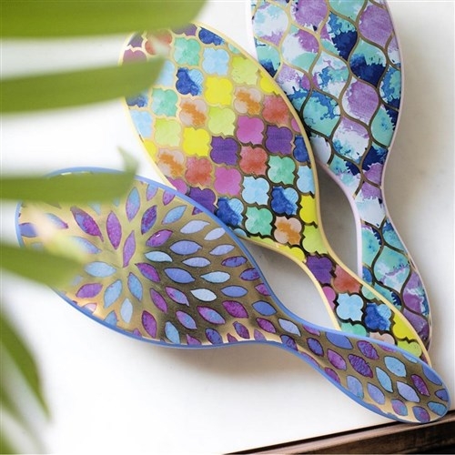 WetBrush Watercolour Mosaics Detangling Hair Brush Blue Morocco - Image 5