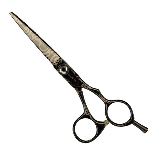 Iceman Black Crystal Tattoo Link 5.5" Scissors - Image 3