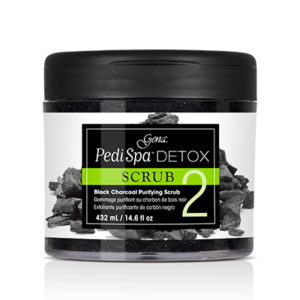 Pedispa Detox Black Charcoal Purifying Scrub Step 2