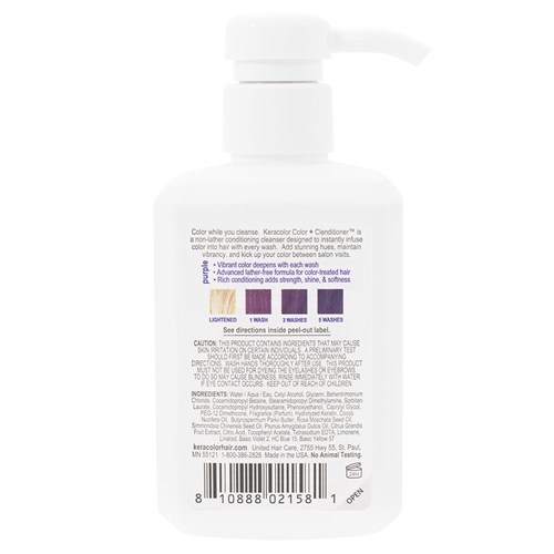 Keracolor Color Clenditioner Colour Shampoo Purple - Image 2