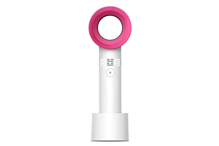 Bladeless Mini Fan - White & Pink