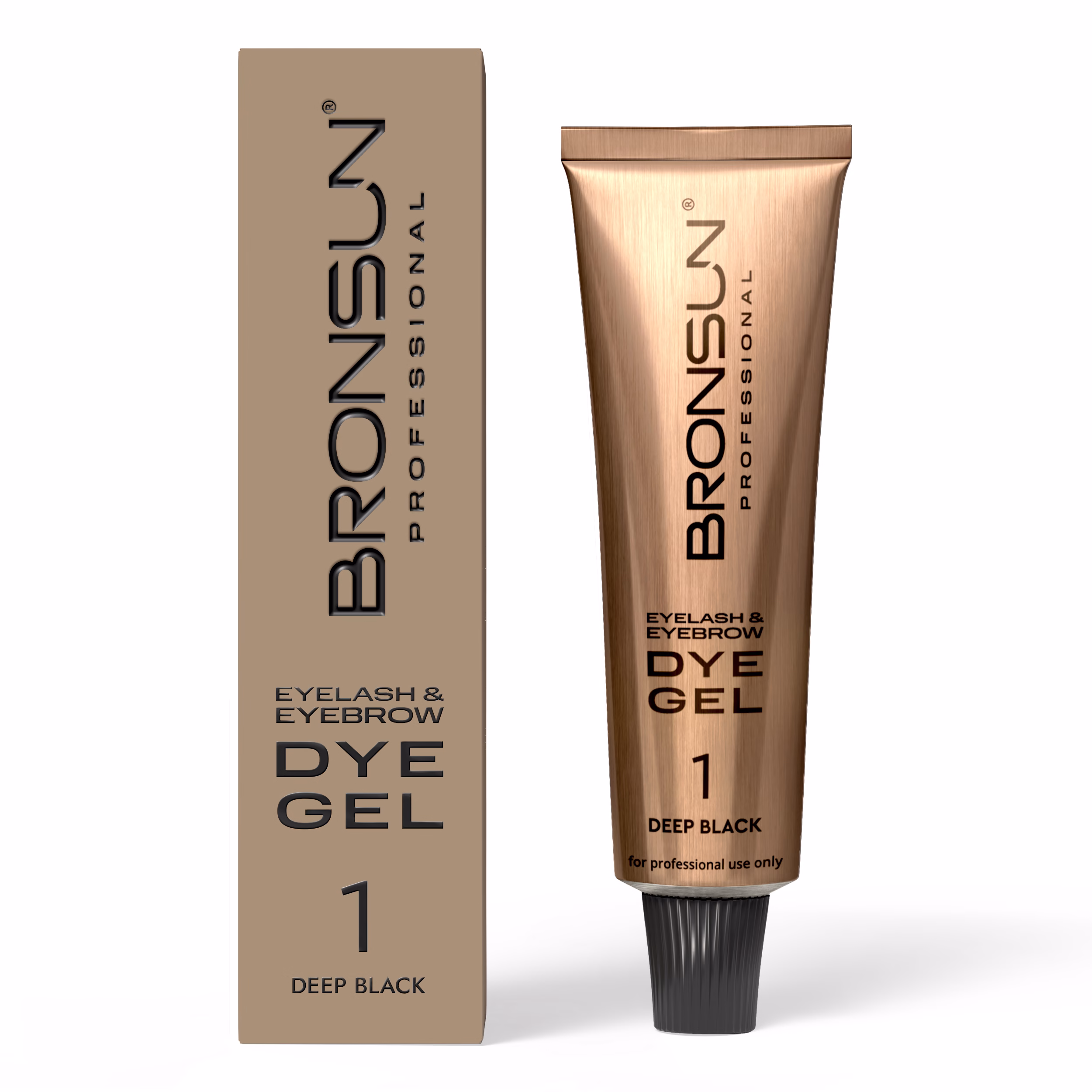 New Design Bronsun Eyelash and Eyebrow Dye- Deep Black