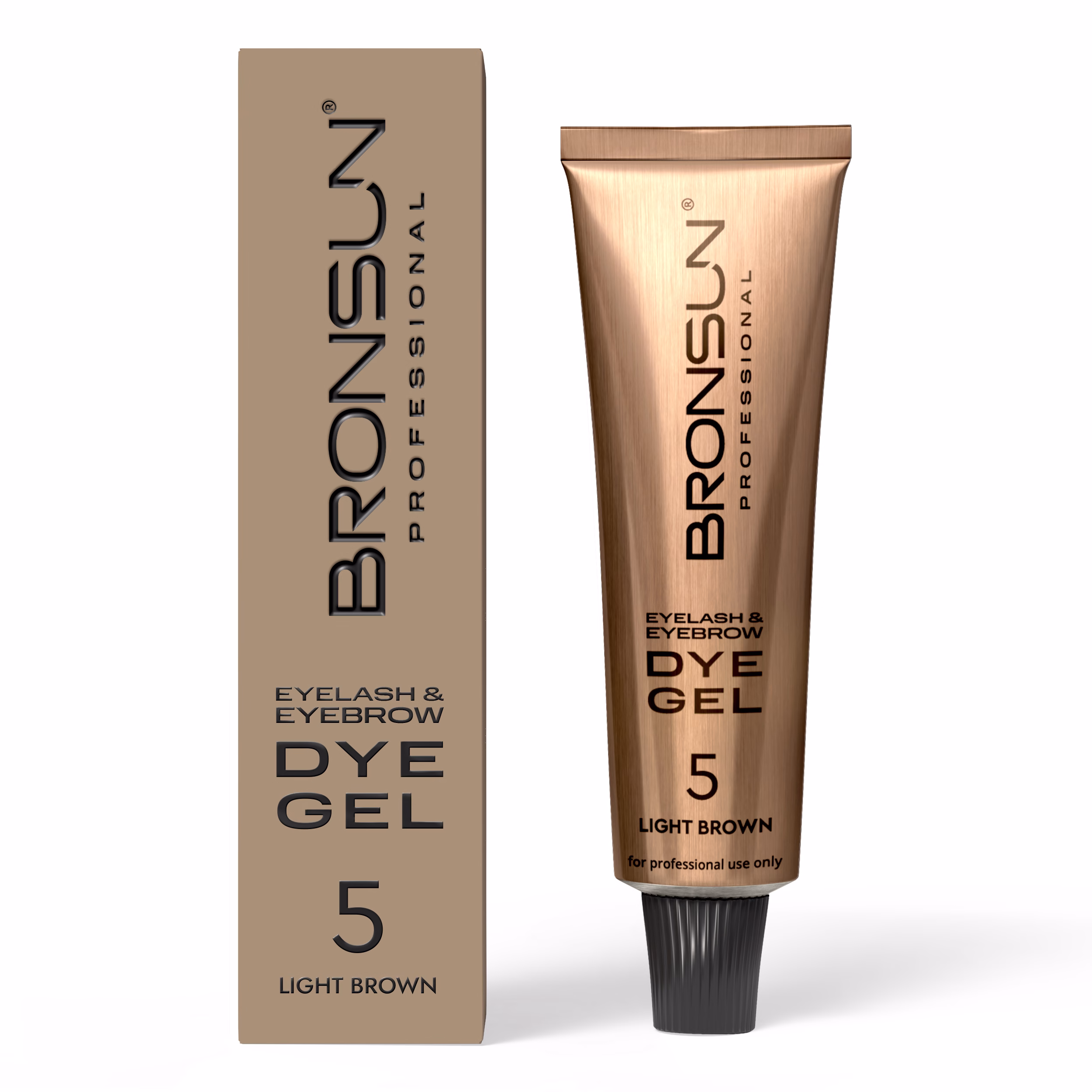 New Design Bronsun Eyelash and Eyebrow Dye- Light Brown
