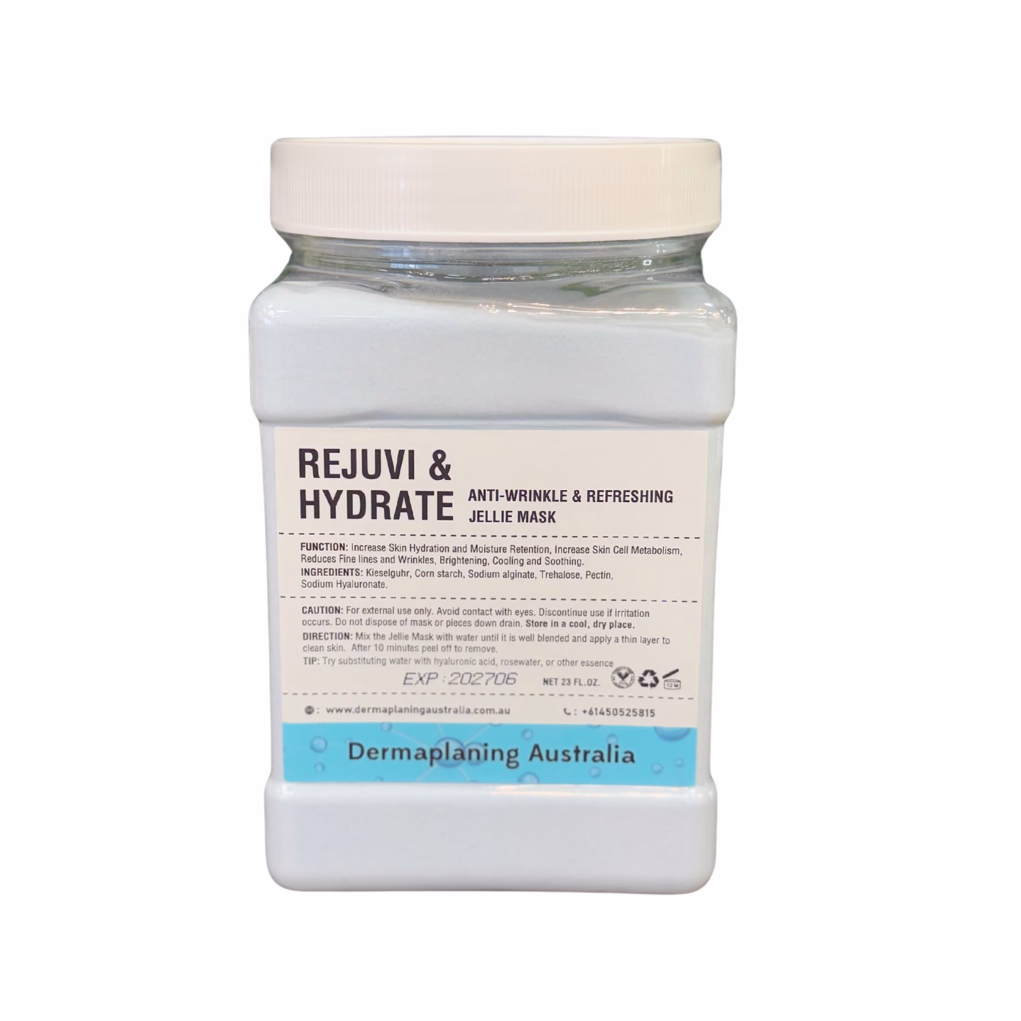 Rejuvenate and Hydrate Hyaluronic Jellie Mask 650g